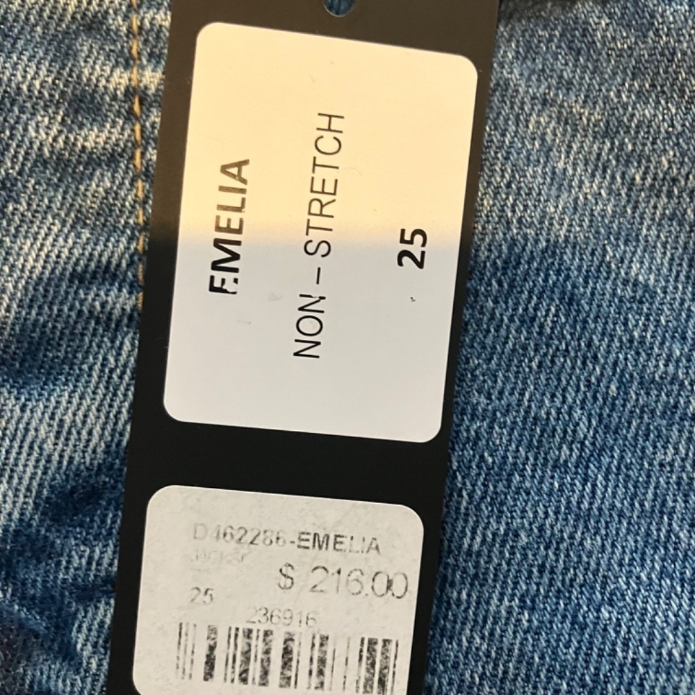 NWT Carmar Emelia Button Fly Distressed Jeans NWT Non-Stretch size 25 - Picture 4 of 6